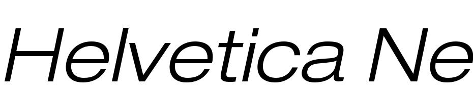 Helvetica Neue LT Std 43 Light Extended Oblique cкачати шрифт безкоштовно